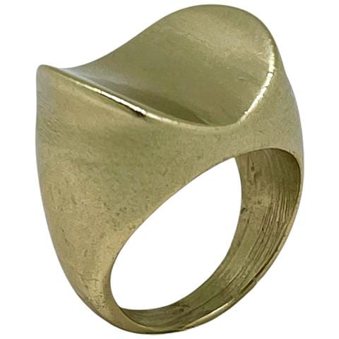 Anello My Curve In Ottone Placcato Oro - Foto 1