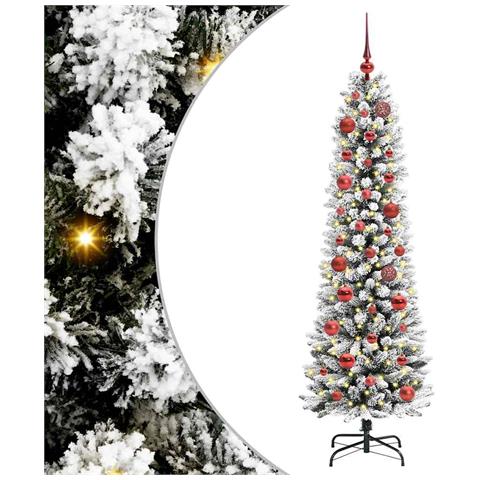 Albero di Natale artificiale con 150 LED Bianco 150 cm - Foto 1