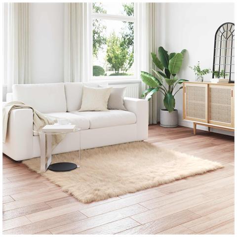 Tappeto Pecora Tafalla Beige 160 x 160 cm Poliestere - Foto 2