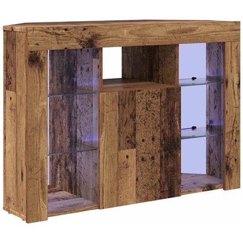 Mobile TV LED Angolare Legno vecchio 107 x 40 x 68 cm - Foto 1