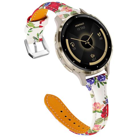 Cinturino In Pelle A Forma Di T Con Vita Sottile Compatibile Con Garmin Venu 3s /huawei Gt4/5/6 41mm / 42mm Multicolor - Foto 1