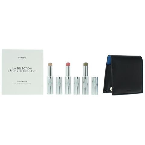 Blue Set : Colour Stick, Multifunctional, Eyeshadow Stick, 509, Solar Flare, 3.5 G + Colour Stick, Multifunctional, Eyeshadow Stick, Kumato Face, 3.5 G + Colour Stick, Multifunctional, Eyeshadow Stick, Flower Play, 3.5 G +, Gwp Leather Pouch - Foto 1
