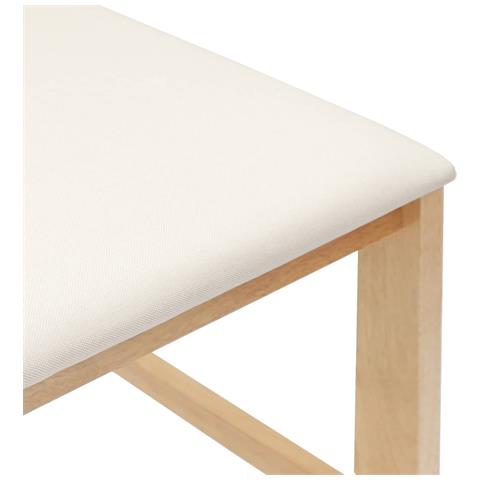 Sedie da pranzo 2 pcs Naturale 40 x 47,5 x 99,5 cm - Foto 9
