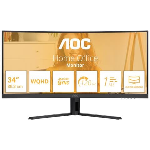 B3 CU34B3E Monitor PC 86,4 cm (34") 3440 x 1440 Pixel Wide Quad HD LED Nero - Foto 1