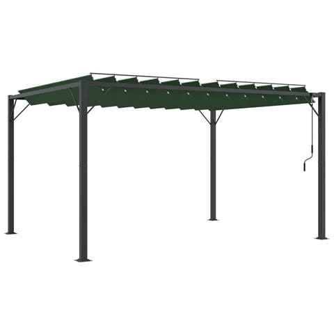 Gazebo con tetto ventilato Verde 3 x 4 x 2,14 m - Foto 1