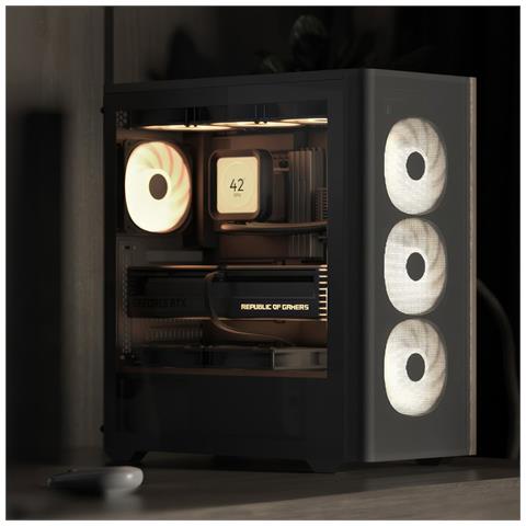 D501A Midi Tower Nero, Legno - Foto 11