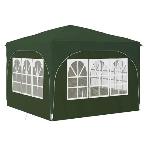 Tenda per feste a pop-up 290 x 290 x 245 cm Verde - Foto 9