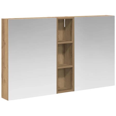 Set di Armadi da Bagno con lo scaffale 3 pcs 120 x 14,5 x 70 cm - Foto 1