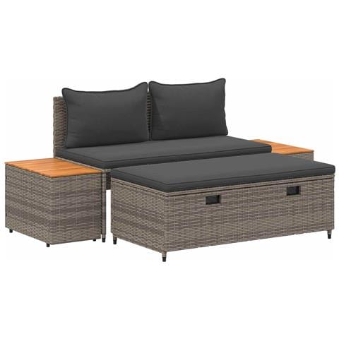 Set di divani da esterno 4 -Seater 4 pcs 55 x 30 x 39 cm - Foto 1