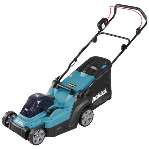 LM003GZ tagliaerba Tagliaerba a spinta Batteria Nero, Blu - Foto 1