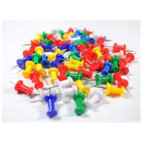 ICA-CB PIN - Spilli Colorati per Lavagne in Sughero 20 pz - Foto 3