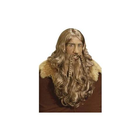 parrucca vichingo con barba e baffi - Foto 1