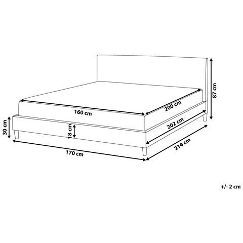 Letto Sfoderabile In Velluto Blu Scuro 160 X 200 Cm Fitou - Foto 19