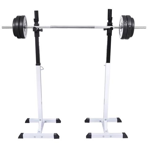 Stazione Per Squat Con Bilanciere E Set Di Manubri Da 30,5 Kg - Foto 2
