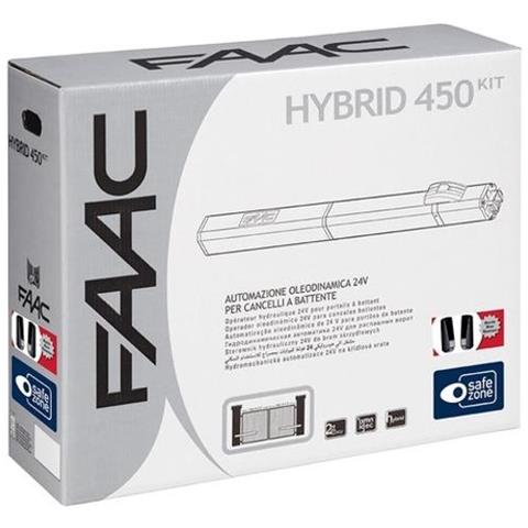 Kit Hybrid 450 Kit Motore Oleodinamico Cancello Battente 2m 24v Safe 105683 - Foto 2