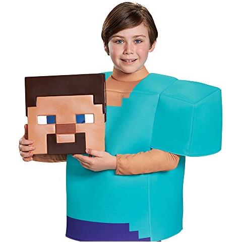 Disguise - Costume Di Steve Minecraft Per Bambino - Taglia: 10 - 12 Anni (137/149 Cm)  - Foto 6