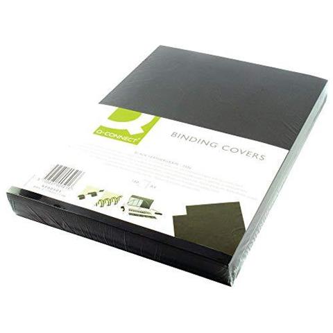 Copertina Per Rilegatura A4 250 G / m² Nero Goffrato Conf. 100 Pezzi - Kf00501 - Foto 3