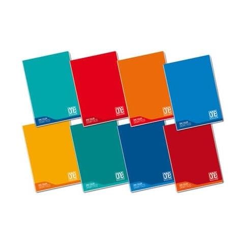 Quaderno Maxi 100 Gr Didattico A4 - Quadretti 10 M - Colori Assortiti - 18+1 Fogli - 7044 - Foto 1