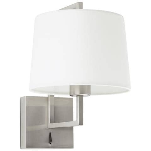 Applique Con Paralume Nichel, Attacco E27 - Foto 1