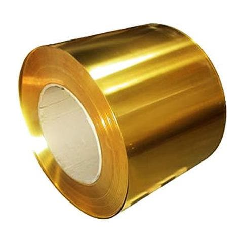 Ottone Metallo Sottile Foglio Foil Piastra 002 X 100 X 1000 Mm - Foto 1