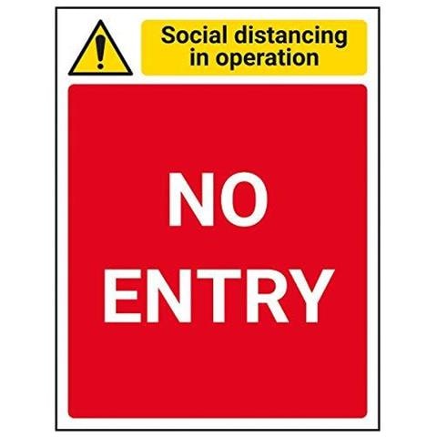 Vsafety Sd In Funzione - No Entry - 150 Millimetri X 200 Mm - Vinile Autoadesivo - Foto 1