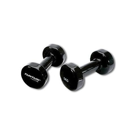 14TUSFU113 Manubri per Ginnastica 2 x 5 Kg Colore Nero - Foto 1