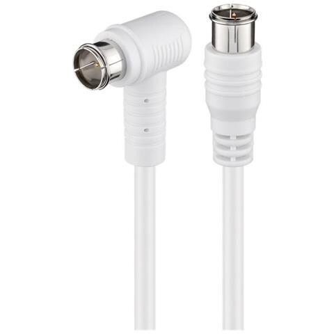 Cavo Antenna Sat Angolato (80 Db), 2x Schermato - Foto 1