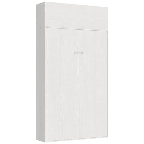 Letto Francese 140 Kentaro Verticale A Scomparsa Bianco Frassino Con Pensile - Foto 6