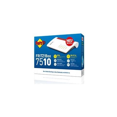Fritz!box 7510 Router Wireless Gigabit Ethernet Banda Singola (2.4 Ghz) Bianco - Foto 1