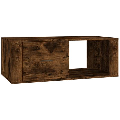 Tavolino Da Salotto Rovere Fumo 100x50,5x35cm Legno Multistrato - Foto 1