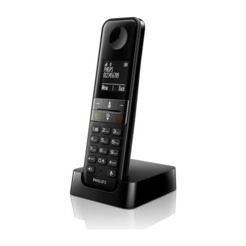 D4701b Telefono Dect Identificatore Di Chiamata Nero - Foto 1