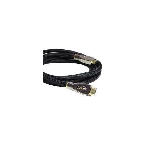 Cavo Di Collegamento Hdmi Ad Alta Velocità Con Ethernet 4k2k / Uhd Contatti Placcati Oro Ofc Treccia Di Nylon Nero 15 M - Foto 1