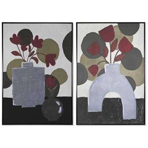Quadro Dkd Home Decor 83 X 4,5 X 122,5 Cm 83 X 4,5 X 123 Cm Vaso Scandinavo (2 Unità) - Foto 1