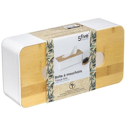 Scatola Per Foulard Baltik 25 X 13 X 8.7 Cm Bianco Bambù - Foto 2