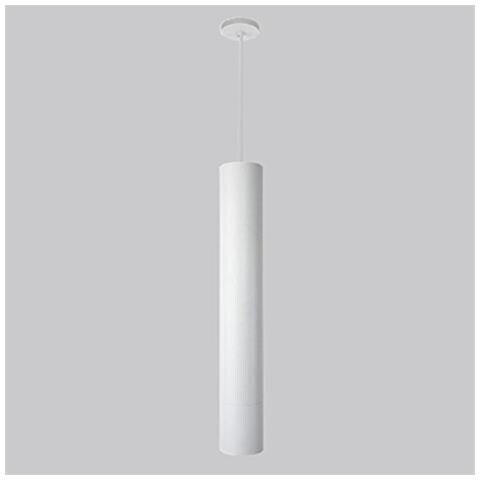 Trade Shop - Pendente Lampada Lampadario Barra Tonda Bianco 30x120cm A Soffitto Luce Led Applique - Foto 1