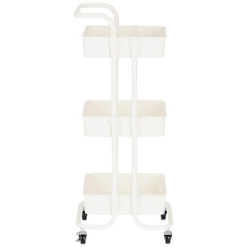 Aiutante Parrucchiere Carrello Cosmetico Tavolino Su Ruote Per La Tintura St010wh Al Salone Di Bellezza Scaffale Con Ripiani - Foto 6