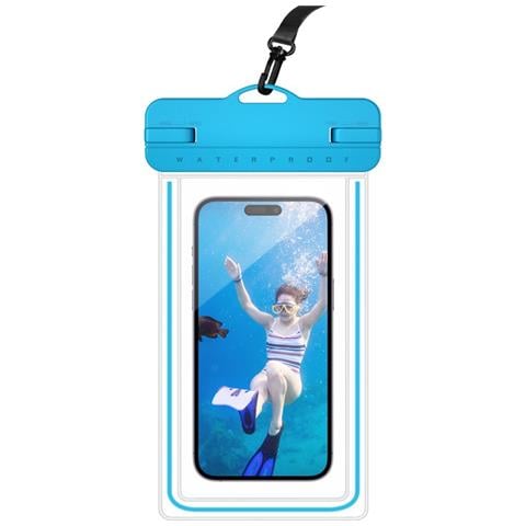 Borsa Porta Cellulare Impermeabile Universale Blue 1-pack - Foto 3