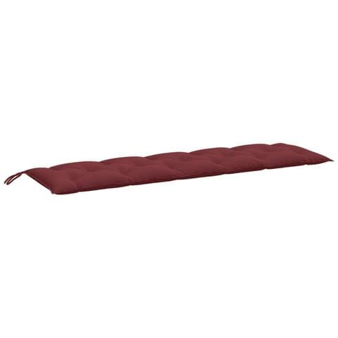 Cuscino Panca Da Giardino Rosso Vino Mélange 180x50x7cm Tessuto - Foto 2