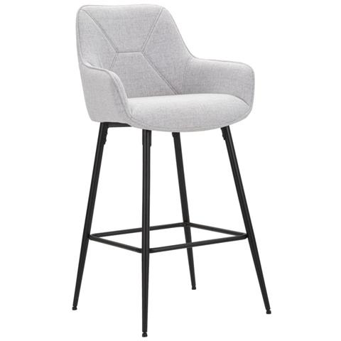 Sgabello Bar Grey Set 2 Pz Cm 55x55x109 - Foto 1