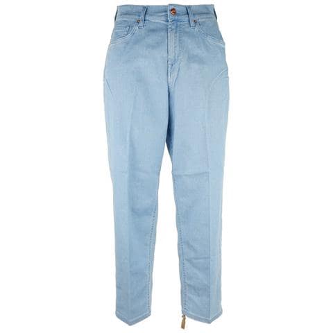 Jeans E Pantaloni In Cotone Azzurro - W29 - Foto 1
