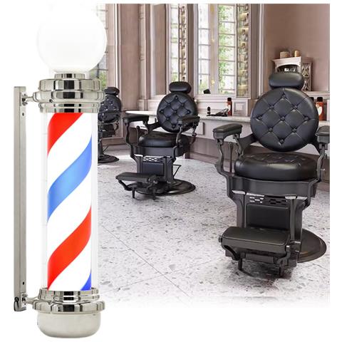 Palo Da Berbiere Barber Pole Insegna Lampada - Foto 1