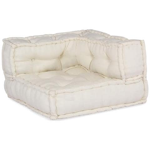 Pouf Modulare Crema 140x70x36 in Tessuto - Foto 2