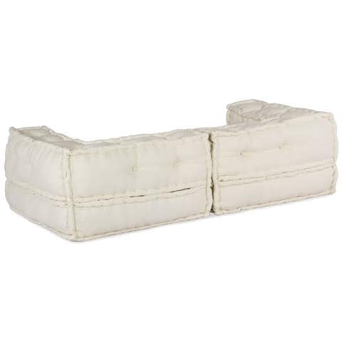 Pouf Modulare Crema 140x70x36 in Tessuto - Foto 9