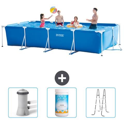 Piscina Fuori Terra - Rettangolo - 450x220x84 Cm - Blu - Include Accessori Coordinati Cb84 - Foto 1