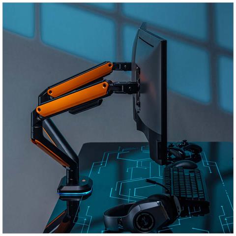 DT32TSR-251 Supporti a parete per TV 81,3 cm (32") Scrivania Nero, Arancione - Foto 6