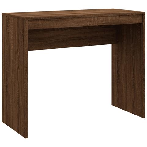 Lusso Casadino -  Scrivania Rovere Marrone 90x40x72 Cm In Legno Multistrato - Foto 1