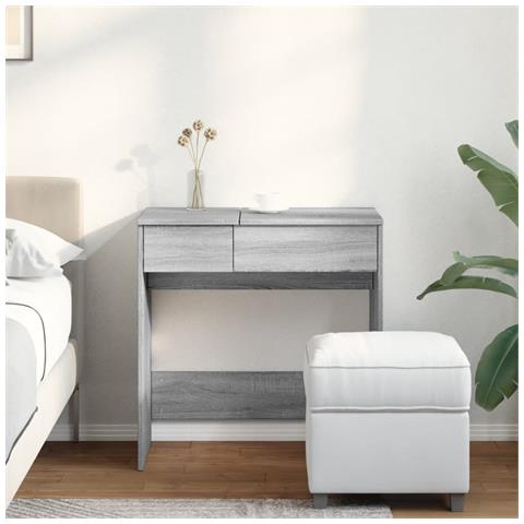 Toeletta Con Specchio Grigio Sonoma 73x46,5x120 Cm - Foto 2