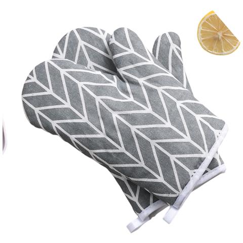 Set Di Guanti Da Forno Da 2, Guanti Da Cucina Per Microonde E Cottura A Vapore Grey - Foto 2