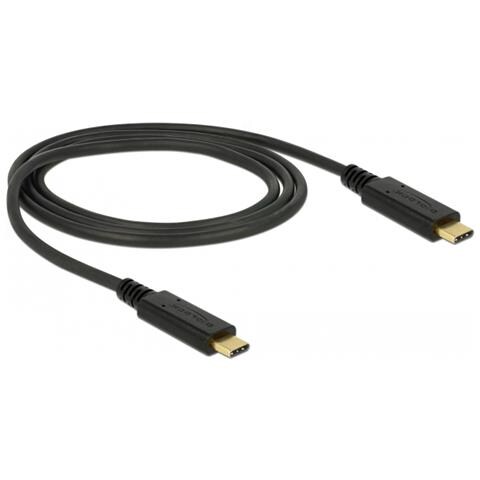 83661 cavo USB USB 3.2 Gen 2 (3.1 Gen 2) 1 m USB C Nero - Foto 1