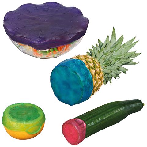 Cappucci O Coperchi Salvafreschezza , Riutilizzabili, Set Da 4 Pezzi, Estensibili, Ø 4,5 Cm, 7 Cm, 11 Cm, 14 Cm, Per Mantenere Freschi Degli Alimenti - Foto 1